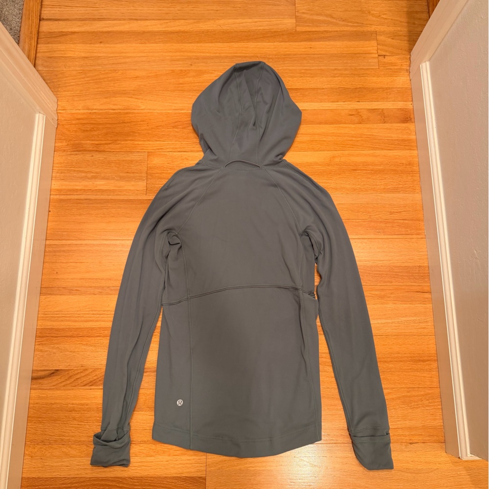 Lululemon Warm Stabilizer Half Zip Hoodie Gray Size 2 EUC